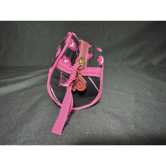Victoria’s Secret PINK Vintage Dog Makeup Bag Pencil Case RARE Monogram - Picture 7 of 10